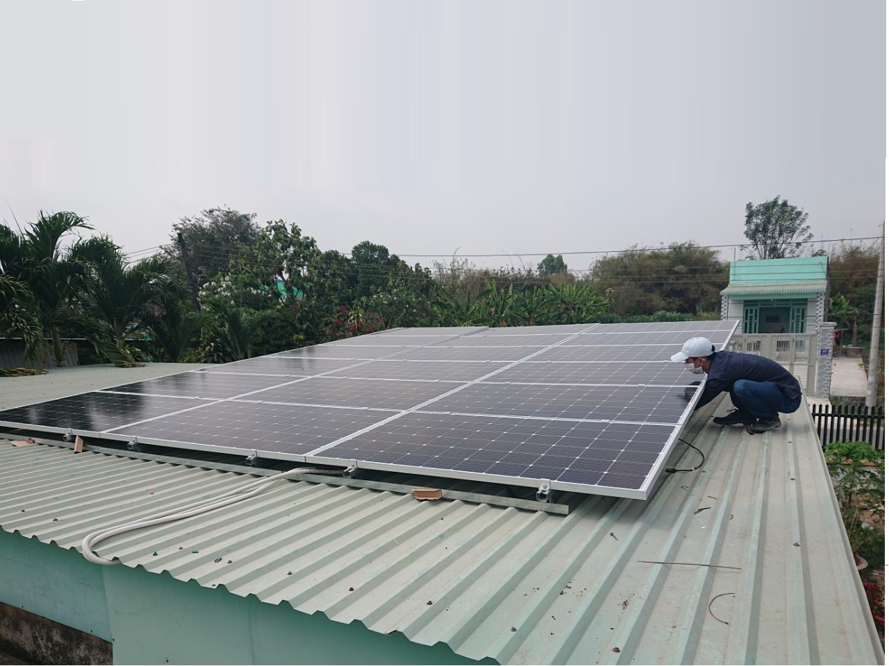 Hệ thống điện mặt trời hòa lưới công suất 5.2 kWp tại Củ Chi, TP. Hồ Chí Minh