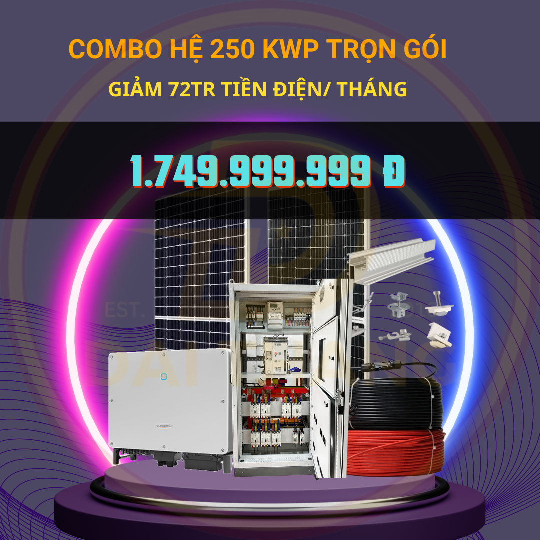 Hệ 250 kwp cho nhà xưởng